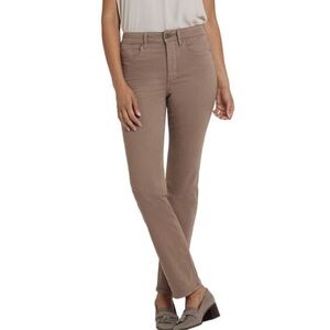NYDJ Straight Leg Jeans in Elmwood Brown